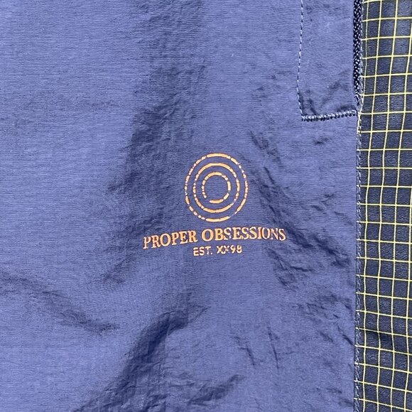 Bershka Mens Track Pants L Purple & Plaid Side Panels Polyester Activewear - Picture 2 of 8